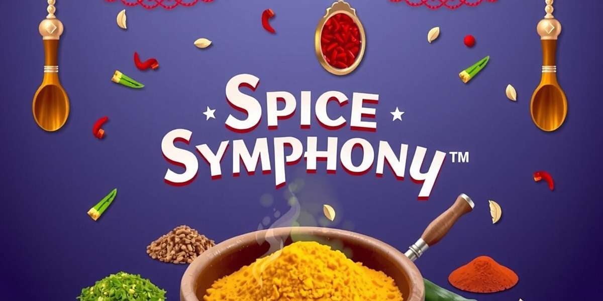 Spice Symphony - Indian Culinary Game Spice Symphony game cover showing colorful Indian spices and traditional cooking utensils