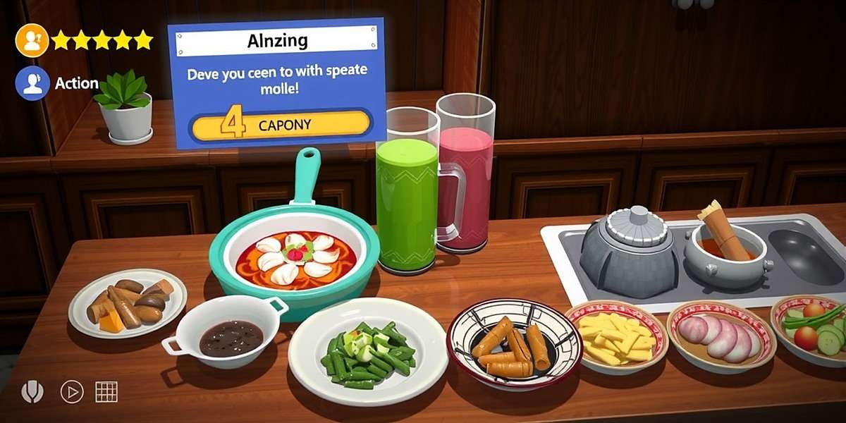Spice Symphony Advanced Gameplay Spice Symphony advanced gameplay showing a player preparing multiple dishes simultaneously